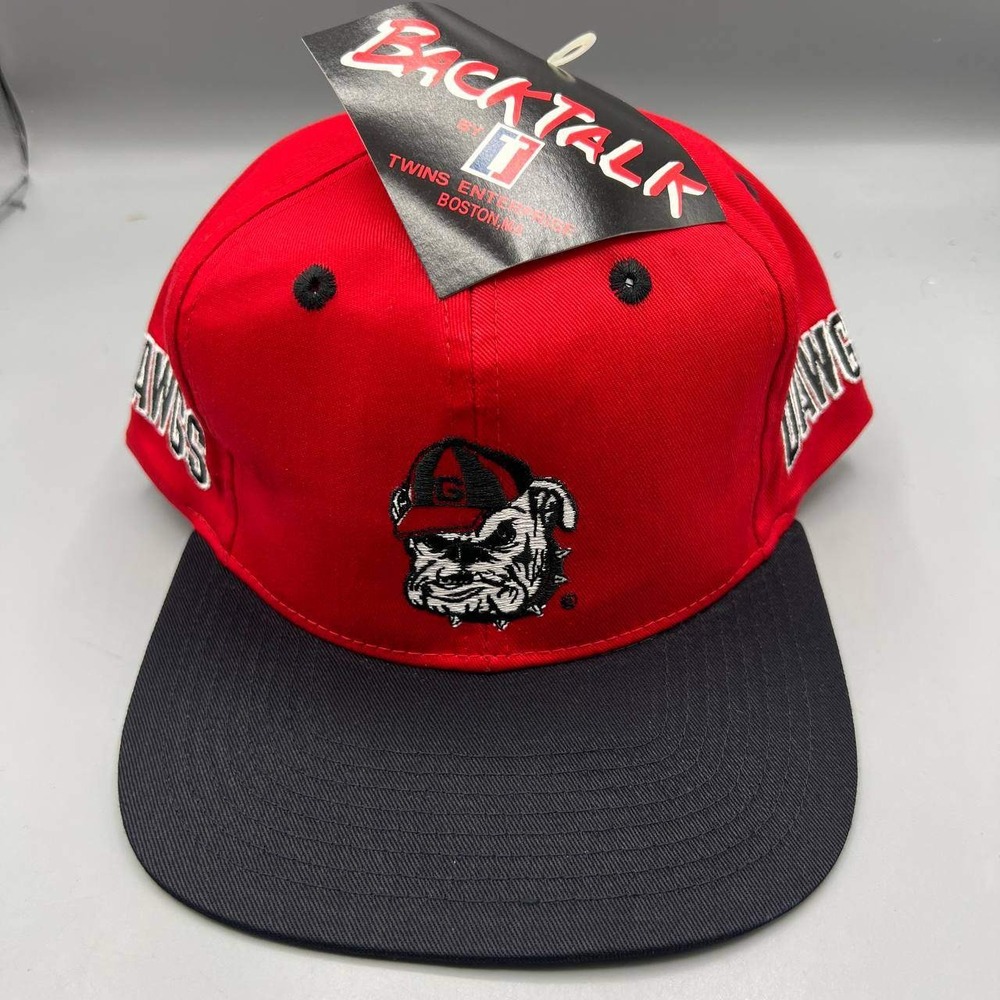 Vintage‎ Georgia Bulldogs Hat Men Red Twins Enterprise Snap Back Cap New